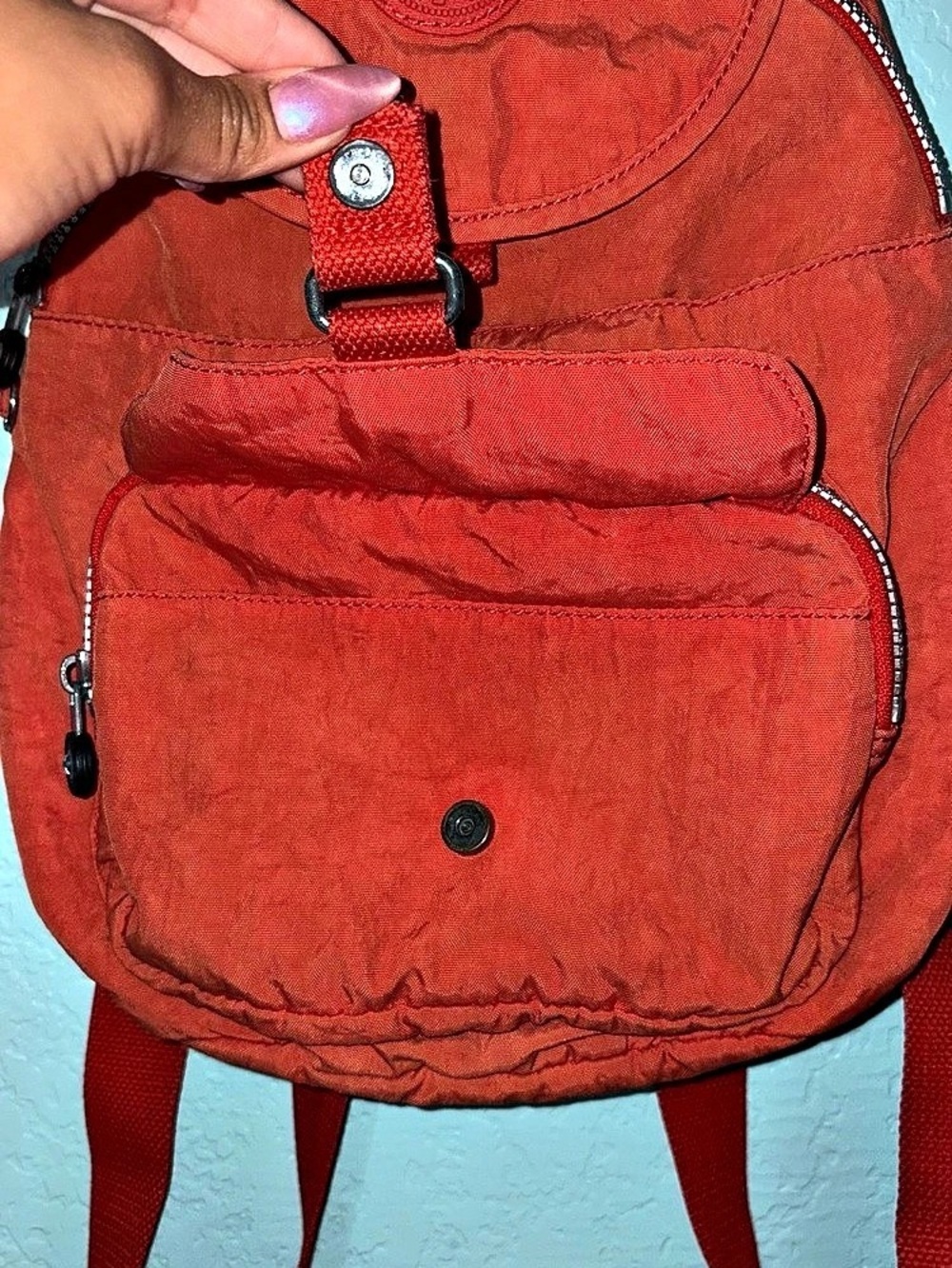 Kipling Orange Backpack - Picture 4 of 8